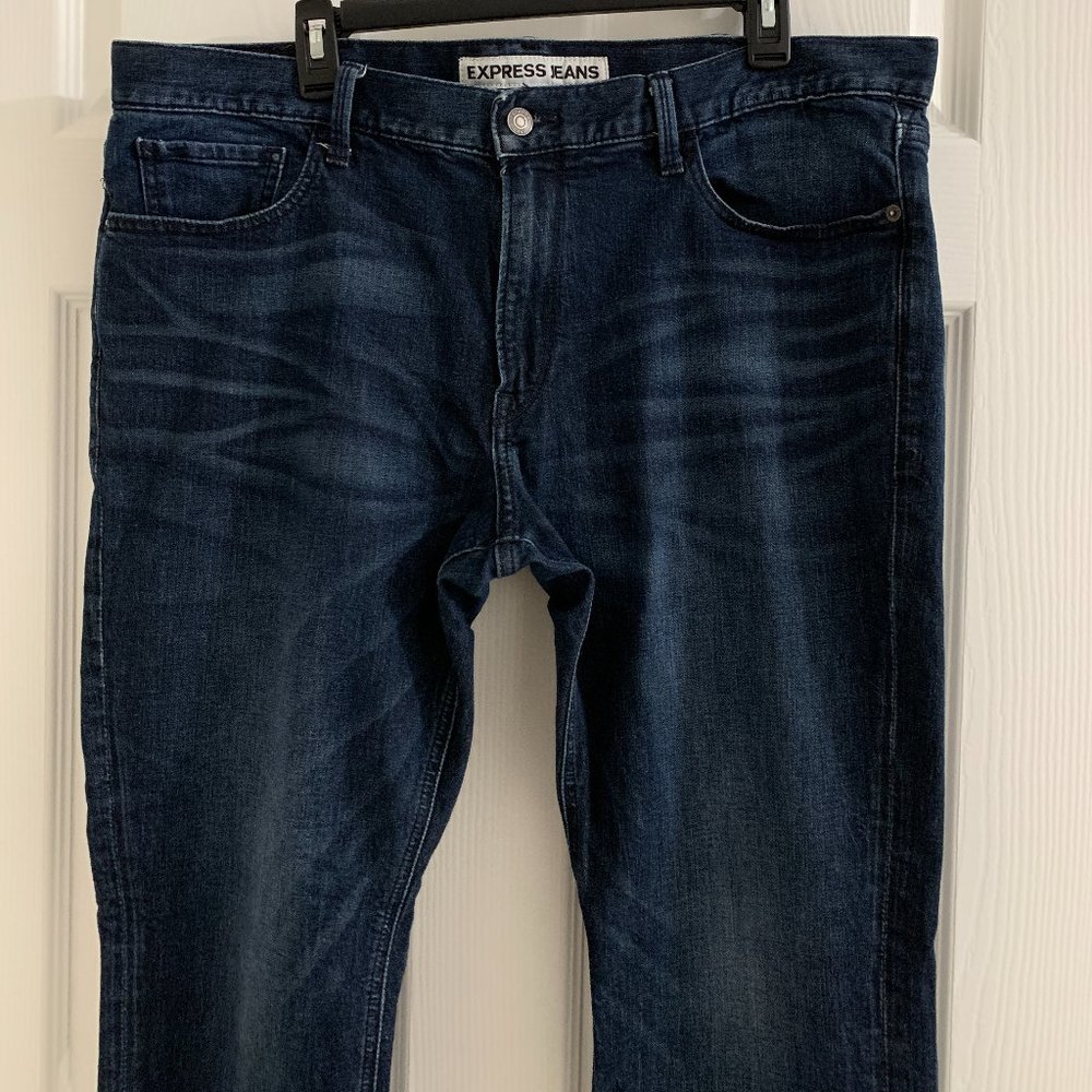 Express Men's ROCCO Slim Fit Jeans, Size 38x32 - Picture 3 of 14